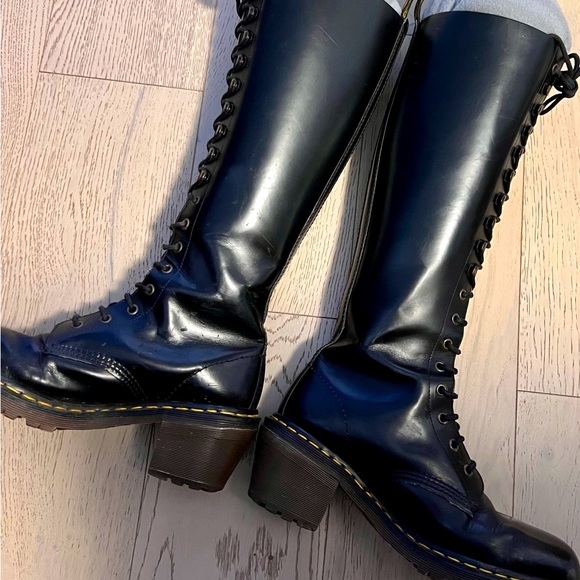 Dr. Martens Shoes - RARE Vintage Dr. Martens Knee High Boots with heel UK8/US9
